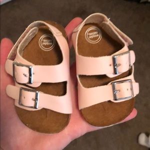 Baby sandals off brand of burks